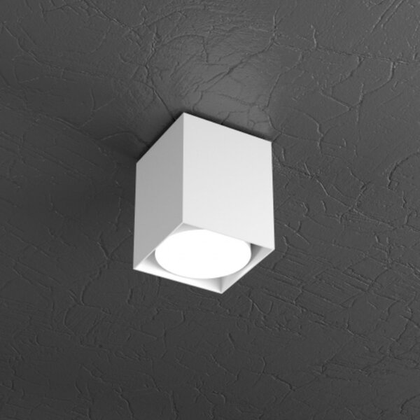 Plafoniera moderna top light plate 1129 pl10 gx53 led metallo lampada soffitto - Top Light