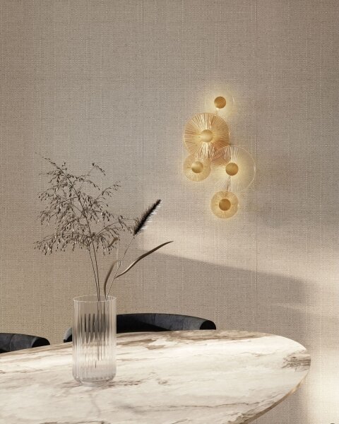 MAXLIGHT W0357 - Applique a LED ALLURE 5xLED/5W/230V oro
