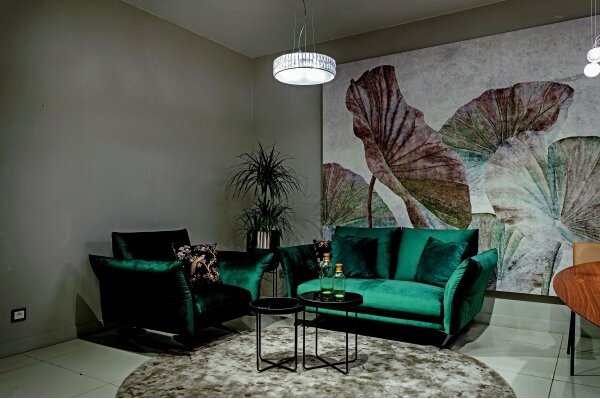MAXLIGHT P0236 - Lampadario a sospensione con filo DIAMANTE 5xG9/42W/230V diametro 38 cm cromo