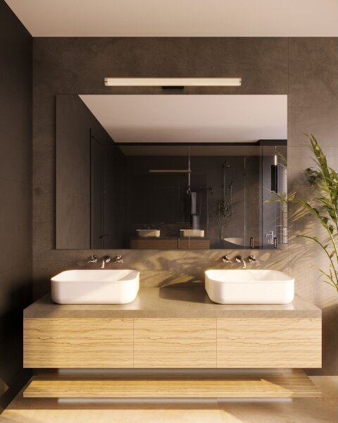 MAXLIGHT W0366 -Applique a LED da bagno FAYETTE LED/12W/230V IP44 oro