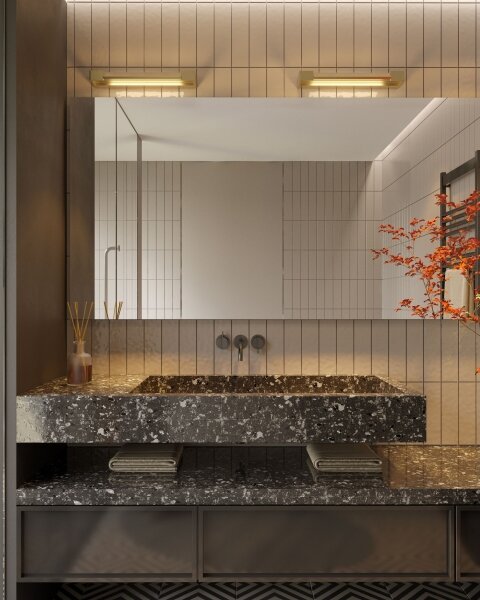 MAXLIGHT W0318 - Applique a LED da bagno FLINK LED/12W/230V IP44 oro