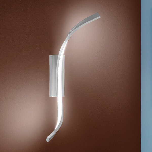 Applique moderna fratelli braga scia 2127 a1 led metallo lampada parete - Fratelli Braga