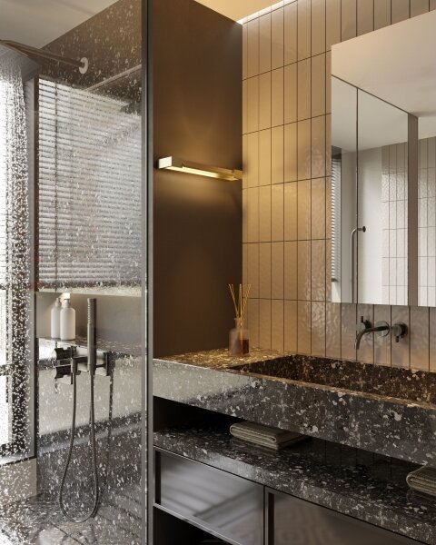 MAXLIGHT W0318 - Applique a LED da bagno FLINK LED/12W/230V IP44 oro