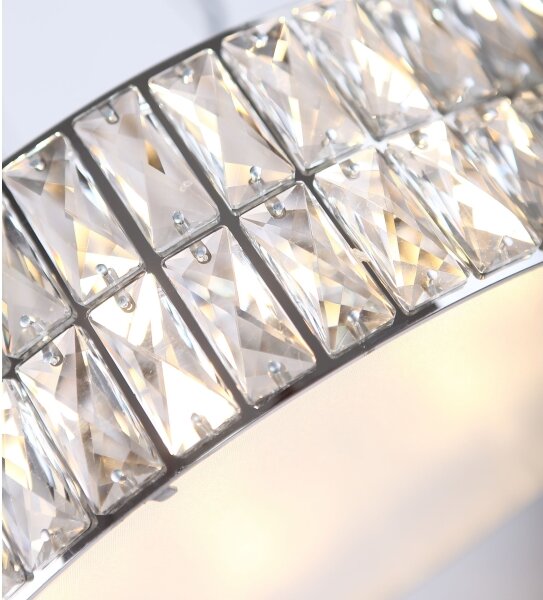 MAXLIGHT P0236 - Lampadario a sospensione con filo DIAMANTE 5xG9/42W/230V diametro 38 cm cromo
