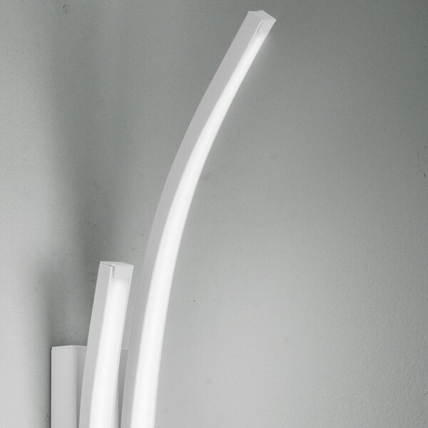 Applique moderna fratelli braga scia 2127 a2 led metallo lampada parete - Fratelli Braga