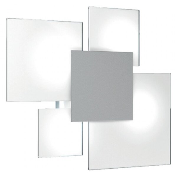 Plafoniera moderna top light upgrade 1148 70 e27 led vetro lampada parete soffitto - Top Light