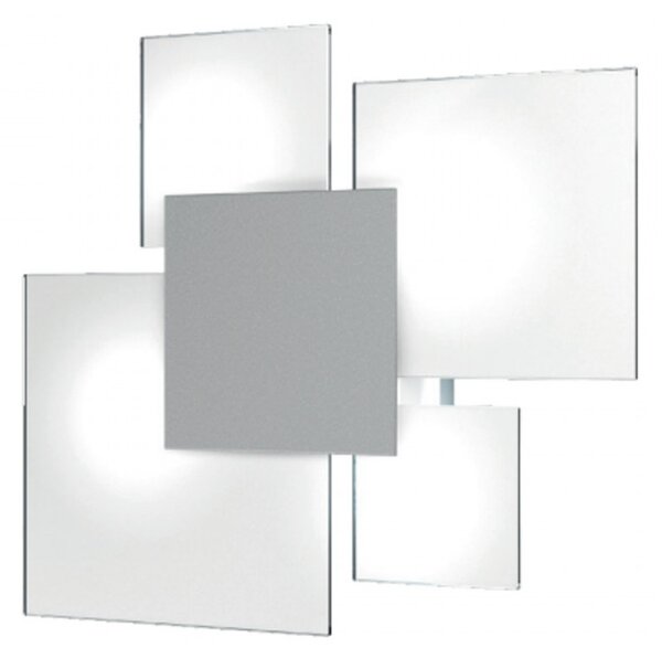 Plafoniera moderna top light upgrade 1148 70 e27 led vetro lampada parete soffitto - Top Light