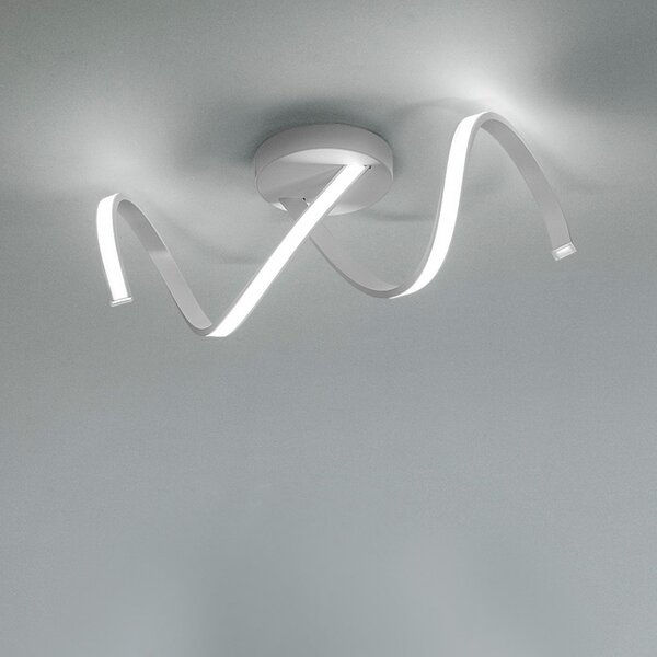 Plafoniera moderna fratelli braga tape 2133 a2 led metallo lampada parete soffitto - Fratelli Braga