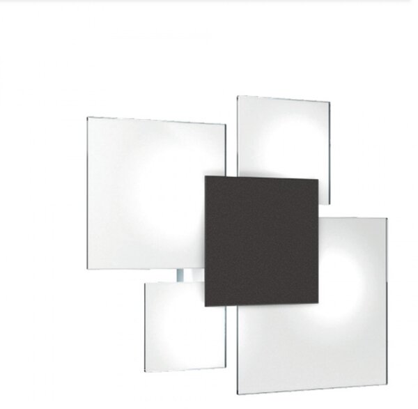 Plafoniera moderna top light upgrade 1148 45 e27 led vetro lampada parete soffitto - Top Light