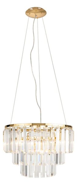 MAXLIGHT P0423 - Lampadario a sospensione con filo MONACO 9xG9/40W/230V diametro 42 cm oro