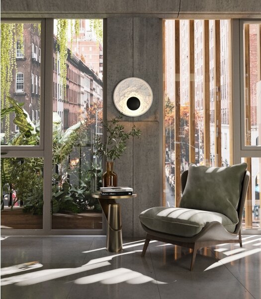 MAXLIGHT W0325 - Applique a LED OYAKA LED/5W/230V diametro 29 cm bianco/nero