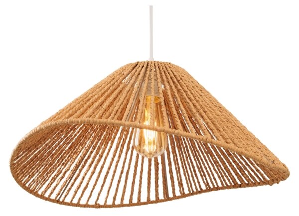 MAXLIGHT P0577 - Lampadario a sospensione con filo AMALFI 1xE27/15W/230V diametro 45 cm beige