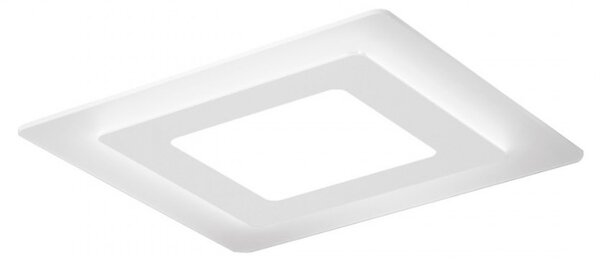 Plafoniera moderna promoingross oblio q50 wh led metallo metacrilato lampada soffitto - Promoingross