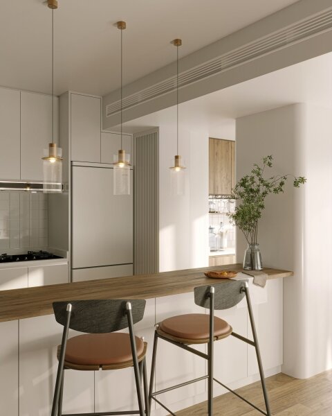 MAXLIGHT P0531 - Lampadario LED a sospensione con filo SIGNATURE LED/8W/230V diametro 15 cm ottone/limpido