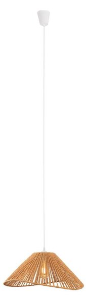 MAXLIGHT P0577 - Lampadario a sospensione con filo AMALFI 1xE27/15W/230V diametro 45 cm beige
