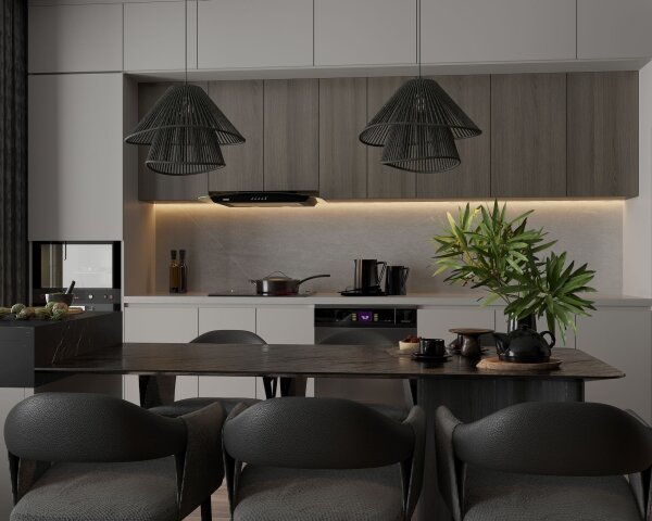 MAXLIGHT P0580 - Lampadario a sospensione con filo AMALFI 1xE27/15W/230V diametro 45 cm nero