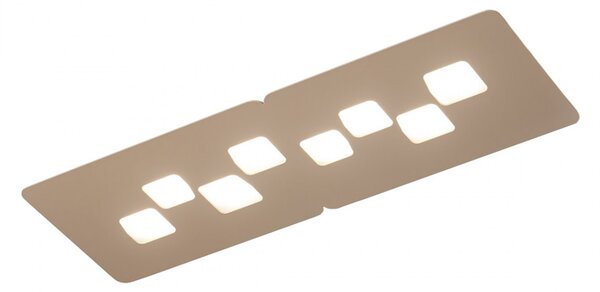 Plafoniera gea luce bilbao pg gx53 led tortora lampada soffitto moderna - Gea Luce