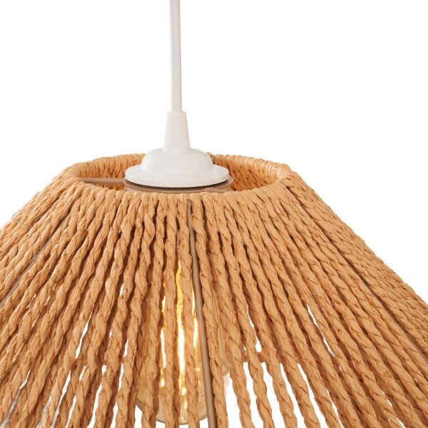 MAXLIGHT P0577 - Lampadario a sospensione con filo AMALFI 1xE27/15W/230V diametro 45 cm beige