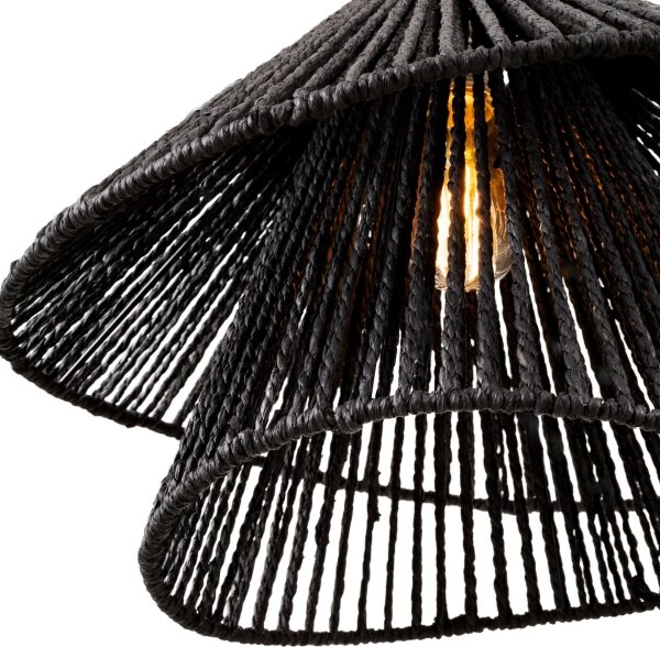 MAXLIGHT P0580 - Lampadario a sospensione con filo AMALFI 1xE27/15W/230V diametro 45 cm nero
