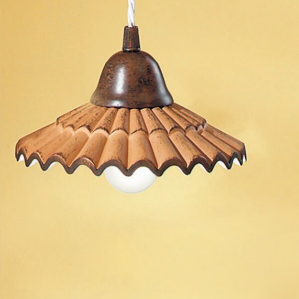 Lampadario rustico due p illuminazione vania sp e27 led ceramica sospensione - Due P Illuminazione