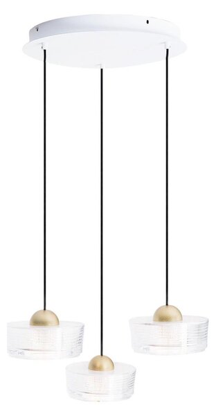 MAXLIGHT P0543 - Lampadario LED a sospensione con filo LIPARI LED/22W/230V diametro 35 cm limpido