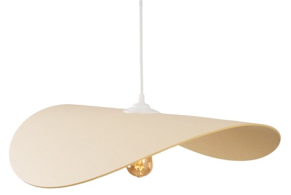 MAXLIGHT P0585 - Lampadario a sospensione con filo PAN 1xE27/15W/230V diametro 60 cm color crema