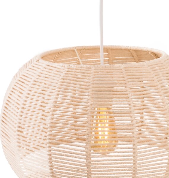 MAXLIGHT P0583 - Lampadario a sospensione con filo PRASLIN 1xE27/15W/230V diametro 39 cm beige