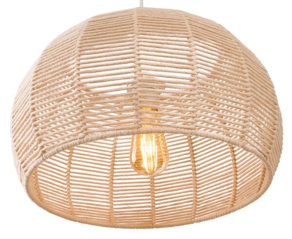 MAXLIGHT P0583 - Lampadario a sospensione con filo PRASLIN 1xE27/15W/230V diametro 39 cm beige