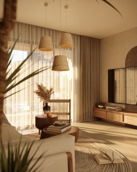 MAXLIGHT P0582 - Lampadario a sospensione con filo POT 1xE27/15W/230V diametro 30 cm beige