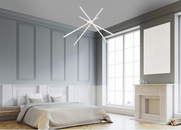 MAXLIGHT P0270 - Lampadario LED a sospensione con filo RAGNO LED/33W/230V bianco