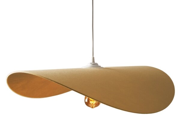 MAXLIGHT P0585 - Lampadario a sospensione con filo PAN 1xE27/15W/230V diametro 60 cm color crema