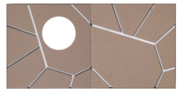 Applique moderno cattaneo street system 2 elementi 874/20c 873/20pa led 9w gx53 lampada soffitto parete metallo componibile - Cattaneo Illuminazione