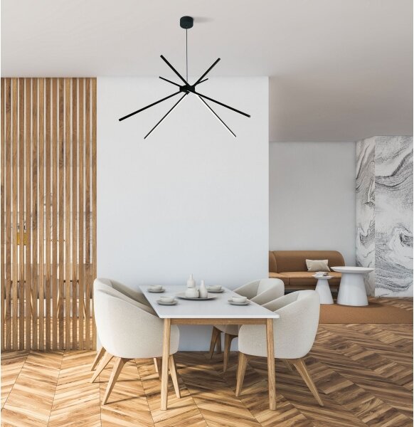 MAXLIGHT P0412 - Lampadario LED a sospensione con filo RAGNO LED/33W/230V nero