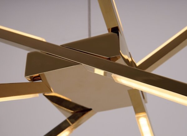 MAXLIGHT P0457 - Lampadario LED a sospensione con filo RAGNO LED/33W/230V oro