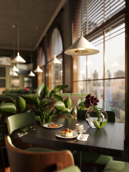 MAXLIGHT P0505 - Lampadario LED a sospensione con filo VULCANO LED/5W/230V diametro 30,5 cm bianco