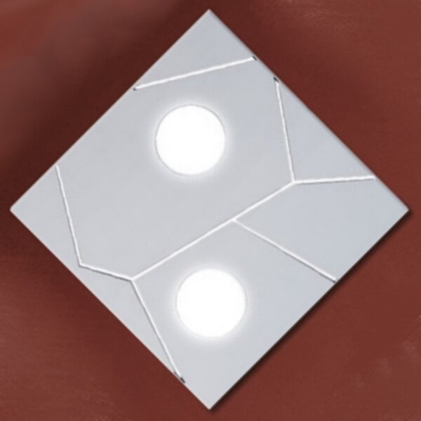 Applique moderna cattaneo street 873 30pa gx53 led metallo lampada parete soffitto - Cattaneo Illuminazione