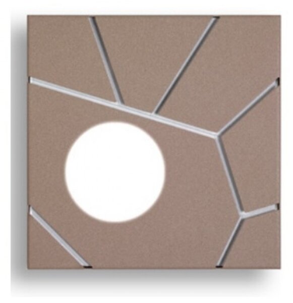 Applique moderno cattaneo street system 873 20pa led 9w gx53 lampada soffitto parete componibile metallo verniciato - Cattaneo Illuminazione