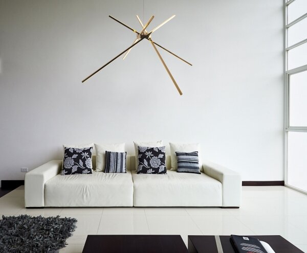 MAXLIGHT P0457 - Lampadario LED a sospensione con filo RAGNO LED/33W/230V oro