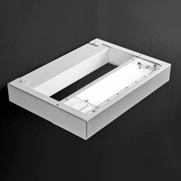 Outlet applique led illuminando ettore lampada parete monoemissione metallo bianco sabbia interni 20w 1900lm 3000°k - Lampadari Bartalini Outlet