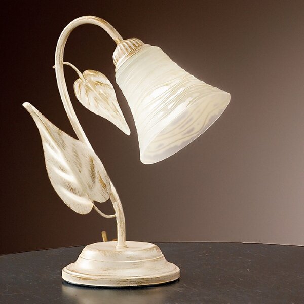 Abat-jour classica due p illuminazione tosca l e14 led metallo vetro lampada tavolo - Due P Illuminazione