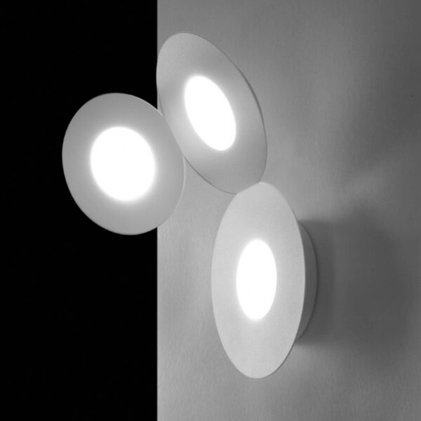 Applique moderno cattaneo mickey 861 3pa led gx53 9w lampada parete soffitto metallo verniciato interno - Cattaneo Illuminazione