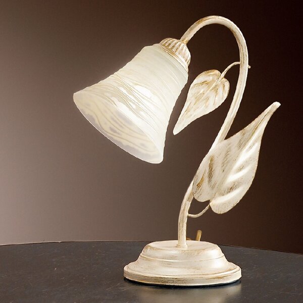 Abat-jour classica due p illuminazione tosca l e14 led metallo vetro lampada tavolo - Due P Illuminazione