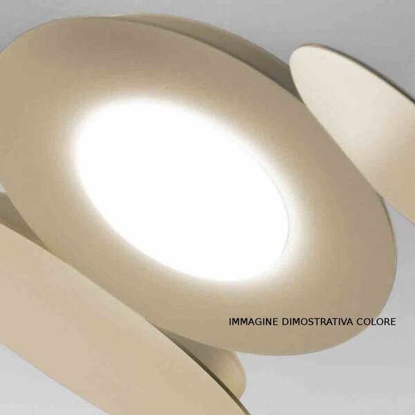 Applique moderno cattaneo mickey 861 6pa led gx53 9w lampada parete soffitto metallo verniciato interno - Cattaneo Illuminazione