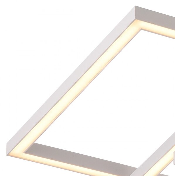 Plafoniera moderna padana lampadari talete 1092 pl3 led 42w metallo alluminio acrilico lampada soffitto - Padana Lampadari