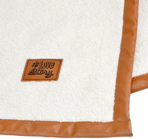 Coperta crema per cani 50x70 cm - Love Story