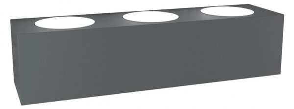 Applique moderno top light eccentric 1156 a6 gx53 led metallo biemissione lampada parete - Top Light