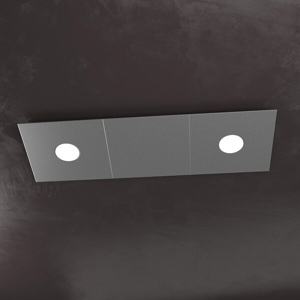 Plafoniera moderna top light eccentric 1156 2l1d gx53 led metallo lampada parete soffitto - Top Light