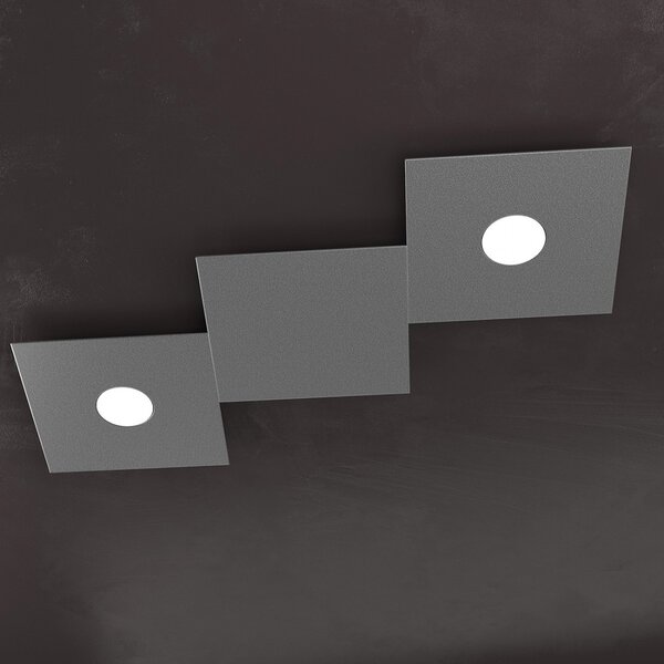 Plafoniera moderna top light eccentric 1156 2l1d gx53 led metallo lampada parete soffitto - Top Light
