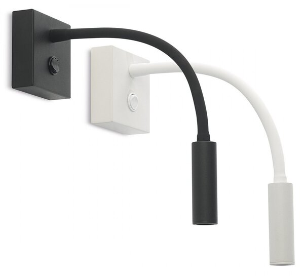 Applique moderno pan international london led alluminio lampada parete orientabile - Pan International