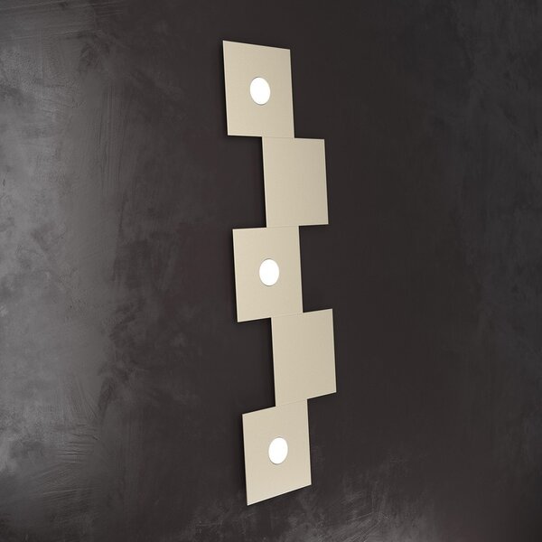 Plafoniera moderna top light eccentric 1156 3l2d gx53 led metallo lampada parete soffitto - Top Light